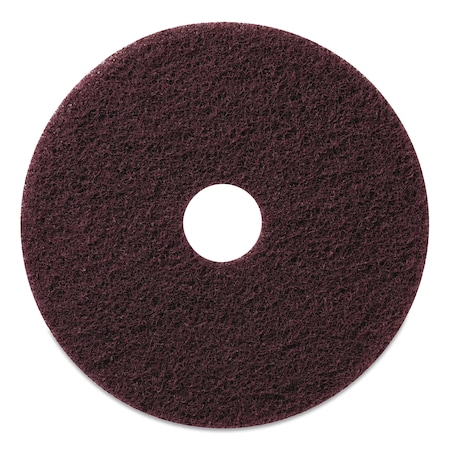 Stripping Pads, 17 In. Diameter, Burgundy, 5PK